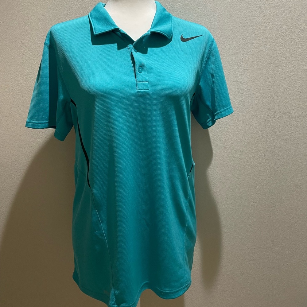 Nike Woman’s Dri-Fit Polo Turquoise shirt